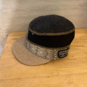 Kavu Men's Patchwork Wool Cap in Gray, Black and Tan